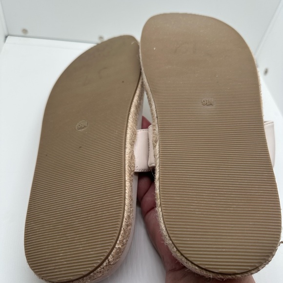 Joie Nacho Espadrille Thong Slide Sandals Vegan Leather Size 9.5 - Picture 5 of 10